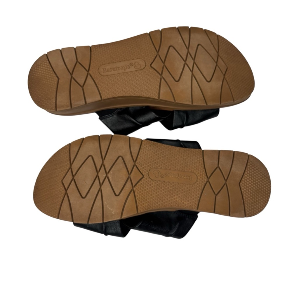 Black Baretraps Geraldine 1.5” Wedge Sandals Size 8.5 Vegan - Picture 10 of 11